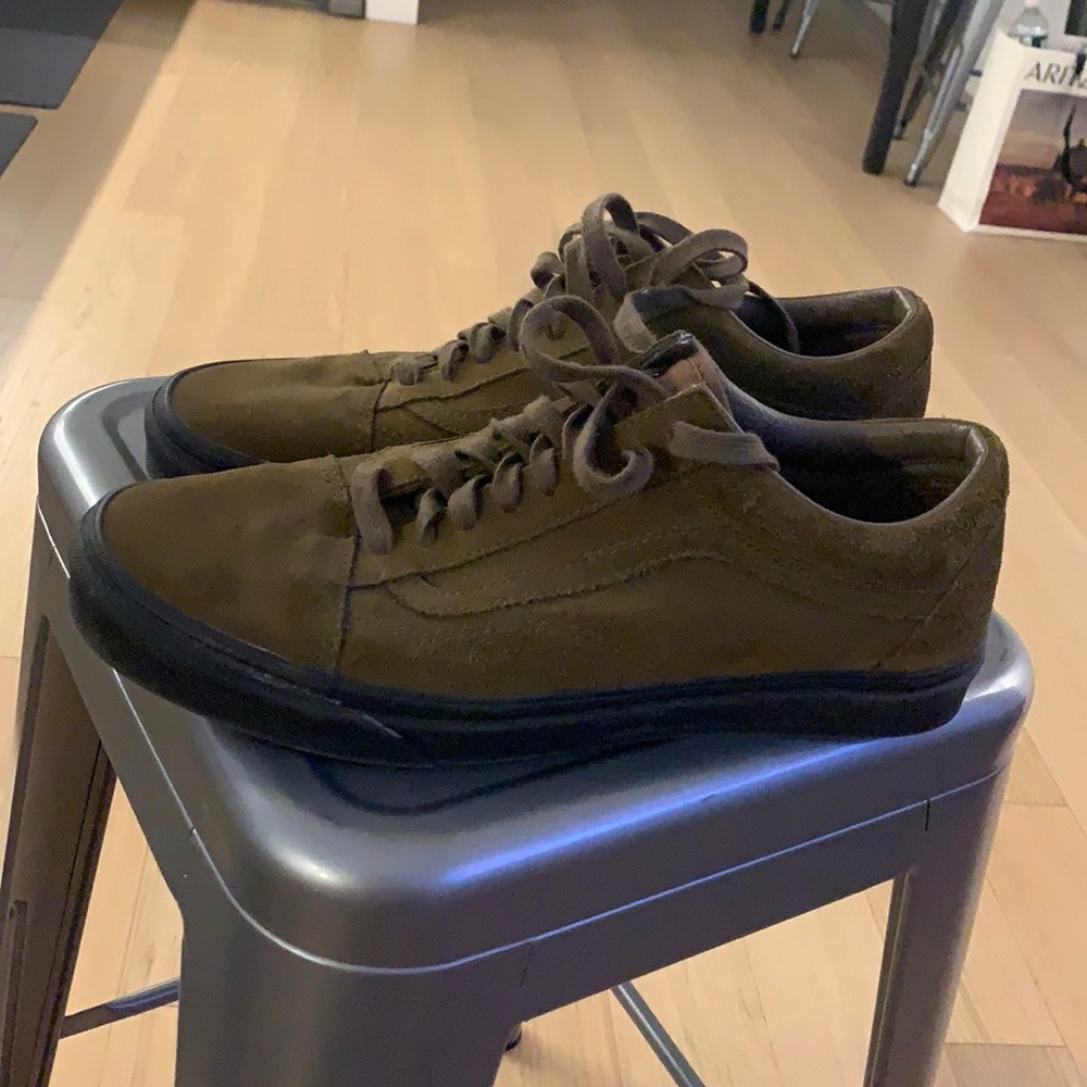 Brown Canvas Old Skool Vans